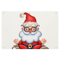 Santa Glasses Yoga Chill Vibe Banner And Sign 6  X 4  by Sarkoni