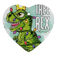 Dinosaur T-rex Dino Tyrannasaurus Ornament (Heart)