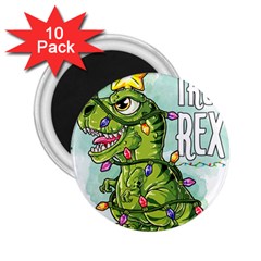Dinosaur T-rex Dino Tyrannasaurus 2.25  Magnets (10 pack) 