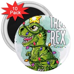 Dinosaur T-rex Dino Tyrannasaurus 3  Magnets (10 pack) 