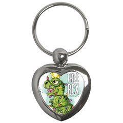 Dinosaur T-rex Dino Tyrannasaurus Key Chain (Heart)