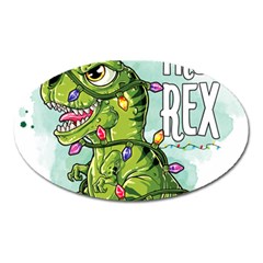 Dinosaur T-rex Dino Tyrannasaurus Oval Magnet