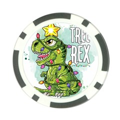 Dinosaur T-rex Dino Tyrannasaurus Poker Chip Card Guard (10 Pack)
