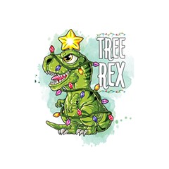 Dinosaur T-rex Dino Tyrannasaurus Shower Curtain 48  X 72  (small)  by Sarkoni