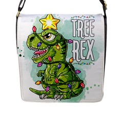 Dinosaur T-rex Dino Tyrannasaurus Flap Closure Messenger Bag (l)