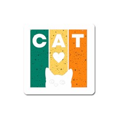Cat Kitten Pet Animal Feline Cat Square Magnet by Sarkoni