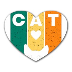 Cat Kitten Pet Animal Feline Cat Heart Mousepad