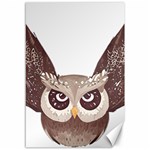 Owl Bird Feathers Canvas 12  x 18  11.88 x17.36  Canvas - 1