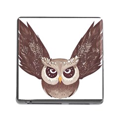 Owl Bird Feathers Memory Card Reader (square 5 Slot)