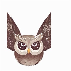 Owl Bird Feathers Large Garden Flag (two Sides) by Sarkoni