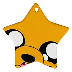 Adventure Time Cartoon Face Funny Happy Toon Ornament (star) by Bedest