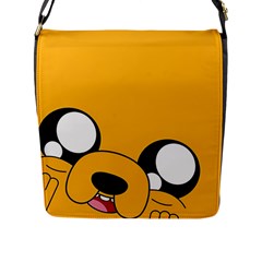 Adventure Time Cartoon Face Funny Happy Toon Flap Closure Messenger Bag (l) by Bedest