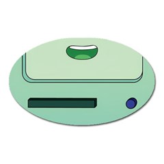 Adventure Time Bmo Beemo Green Oval Magnet