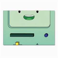 Adventure Time Bmo Beemo Green Postcards 5  X 7  (pkg Of 10) by Bedest