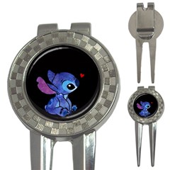 Stitch Love Cartoon Cute Space 3-in-1 Golf Divots