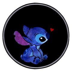 Stitch Love Cartoon Cute Space Wireless Fast Charger(black) by Bedest