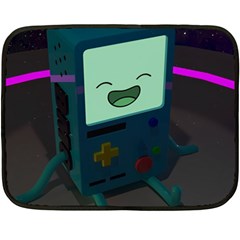 Bmo In Space  Adventure Time Beemo Cute Gameboy Two Sides Fleece Blanket (mini) by Bedest