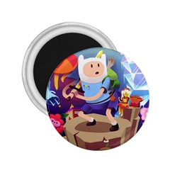 Cartoon Adventure Time Finn Princess Bubblegum Lumpy Space 2.25  Magnets