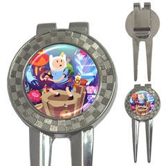 Cartoon Adventure Time Finn Princess Bubblegum Lumpy Space 3-in-1 Golf Divots