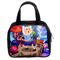 Cartoon Adventure Time Finn Princess Bubblegum Lumpy Space Classic Handbag (Two Sides)