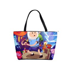 Cartoon Adventure Time Finn Princess Bubblegum Lumpy Space Classic Shoulder Handbag by Bedest