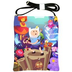 Cartoon Adventure Time Finn Princess Bubblegum Lumpy Space Shoulder Sling Bag