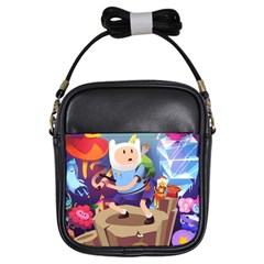 Cartoon Adventure Time Finn Princess Bubblegum Lumpy Space Girls Sling Bag