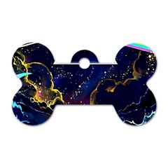 Trippy Kit Rick And Morty Galaxy Pink Floyd Dog Tag Bone (one Side) by Bedest