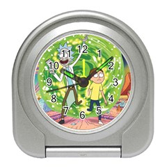 Rick And Morty Adventure Time Cartoon Travel Alarm Clock by Bedest