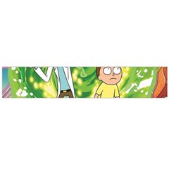 Rick And Morty Adventure Time Cartoon Large Premium Plush Fleece Scarf  by Bedest