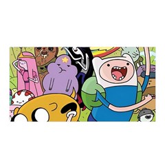 Adventure Time Finn  Jake Satin Wrap 35  X 70  by Bedest