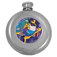Adventure Time Finn  Jake Marceline Round Hip Flask (5 Oz)