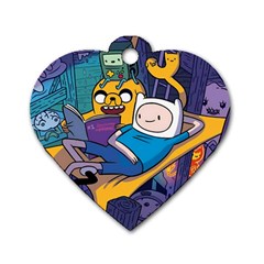 Adventure Time Finn  Jake Marceline Dog Tag Heart (two Sides)