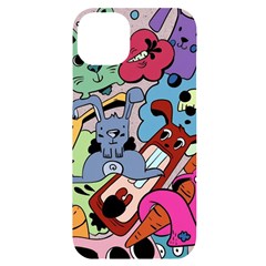 Graffiti Monster Street Theme Iphone 14 Plus Black Uv Print Case by Bedest