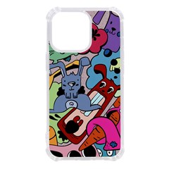 Graffiti Monster Street Theme Iphone 13 Pro Tpu Uv Print Case by Bedest