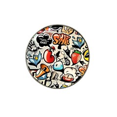 Comical Words Animals Comic Omics Crazy Graffiti Hat Clip Ball Marker (4 Pack) by Bedest