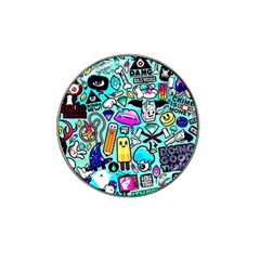 Graffiti Pop Art Crazy Retro Hat Clip Ball Marker by Bedest