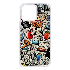 Comical Words Animals Comic Omics Crazy Graffiti Iphone 14 Pro Max Tpu Uv Print Case by Bedest