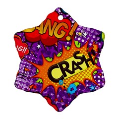 Crash Bang Adventure Time Art Boom Graffiti Snowflake Ornament (two Sides) by Bedest
