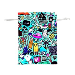 Graffiti Pop Art Crazy Retro Lightweight Drawstring Pouch (m)