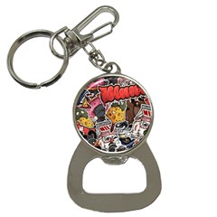 Stickerbomb Crazy Graffiti Graphite Monster Bottle Opener Key Chain