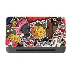 Stickerbomb Crazy Graffiti Graphite Monster Memory Card Reader With Cf