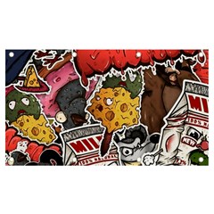 Stickerbomb Crazy Graffiti Graphite Monster Banner And Sign 7  X 4  by Bedest