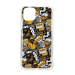 Boom Bang Art Crazy Drawing Graffiti Hello Retro Sayings Yellow Iphone 11 Pro 5 8 Inch Tpu Uv Print Case by Bedest