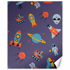 Space Seamless Patterns Canvas 11  X 14 