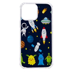 Big Set Cute Astronauts Space Planets Stars Aliens Rockets Ufo Constellations Satellite Moon Rover V Iphone 13 Pro Max Tpu Uv Print Case by Hannah976