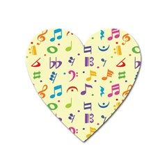 Seamless Pattern Musical Note Doodle Symbol Heart Magnet