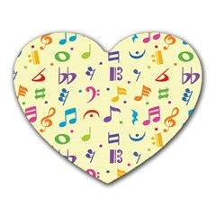 Seamless Pattern Musical Note Doodle Symbol Heart Mousepad