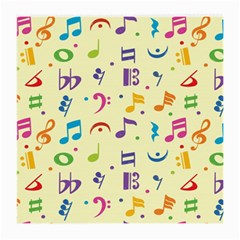 Seamless Pattern Musical Note Doodle Symbol Medium Glasses Cloth