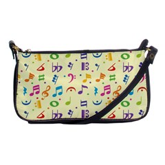 Seamless Pattern Musical Note Doodle Symbol Shoulder Clutch Bag by Hannah976